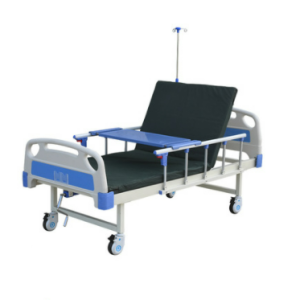 1 Crank Manual Hospital Bed Epoxy Coated Metal