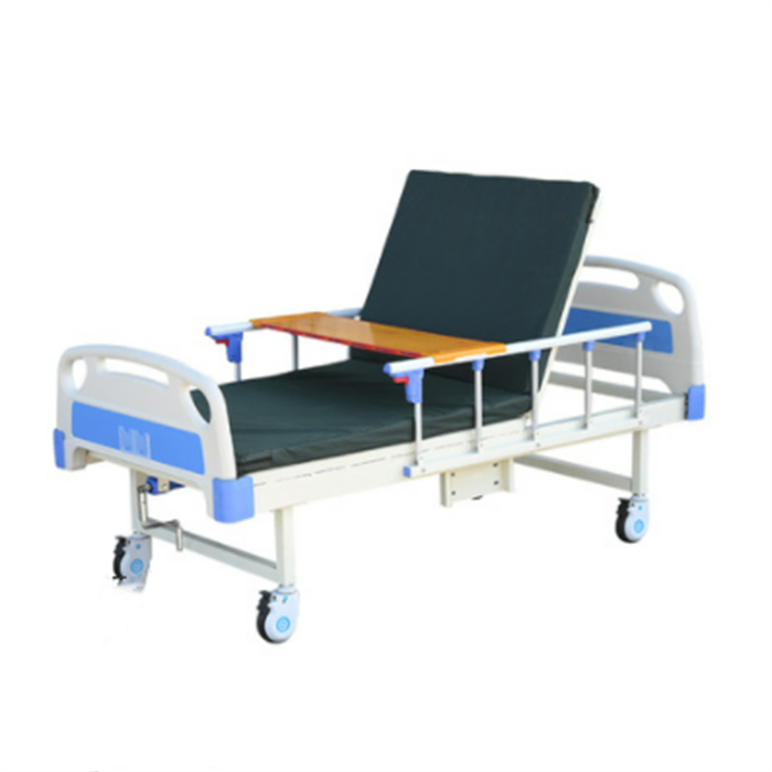 1 Crank Manual Hospital Bed Epoxy Coated Metal