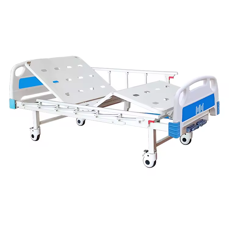 2026 Hot Selling 2 Crank Manual Hospital Bed Best Price