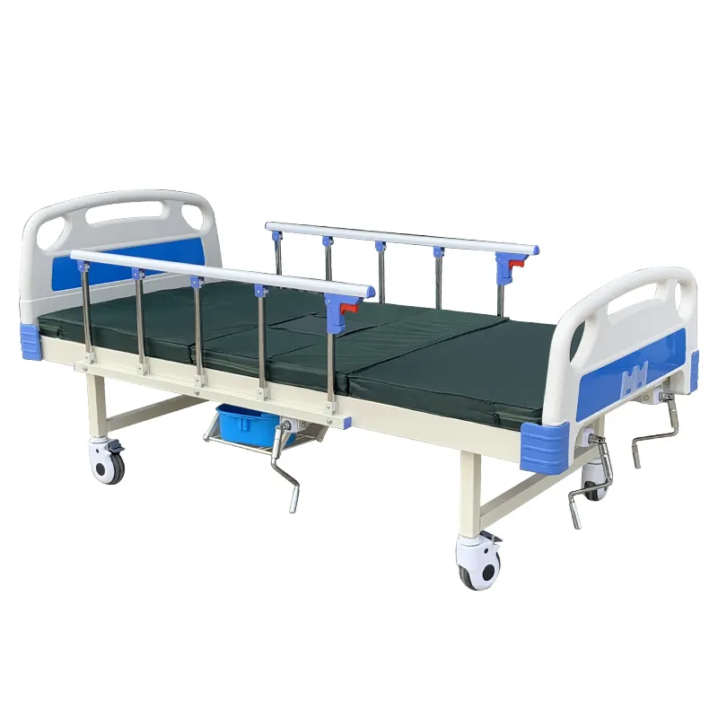2 Function Manual Hospital Bed with Toilet Elderly Patient Care