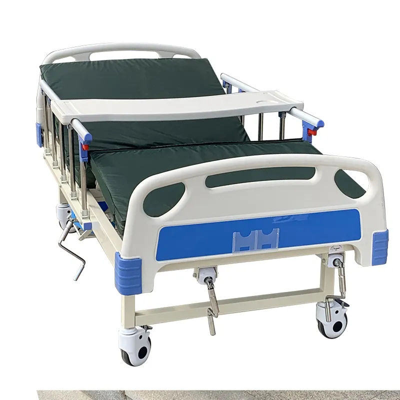 2 Function Manual Hospital Bed with Toilet Elderly Patient Care
