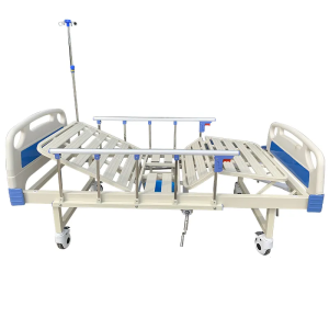 2 Function Manual Hospital Bed with Toilet Elderly Patient Care