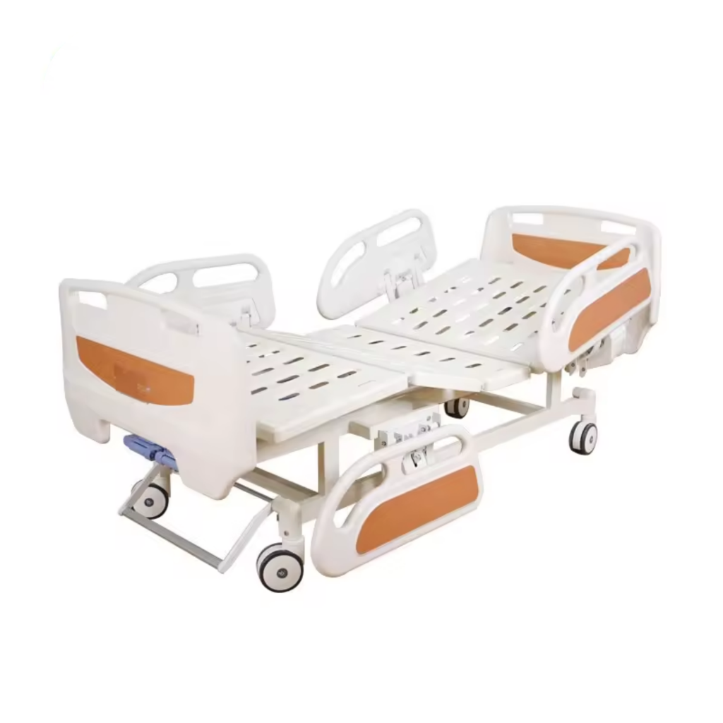 2 Function Manual ICU Hospital Bed with Side Rails