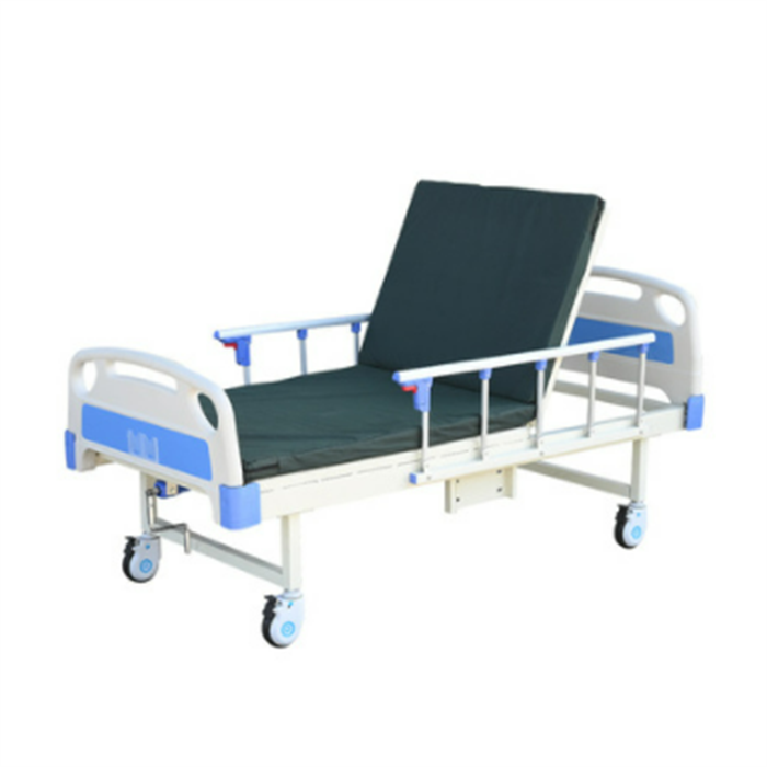 3 Function Manual Stainless Steel Hospital Bed Hydraulic