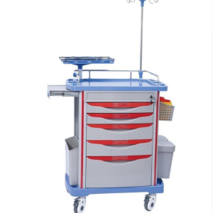 Crash Cart Emergency Trolley with Wheel