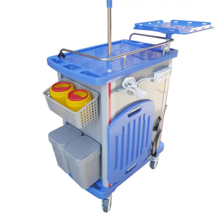 Crash Cart Emergency Trolley with Wheel