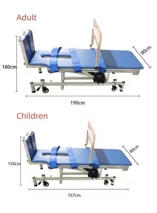 Electric Multi-functional Upright Physiotherapy Bed