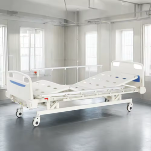 Factory Wholesale 3 Crank Manual Hospital Bed Multi Position