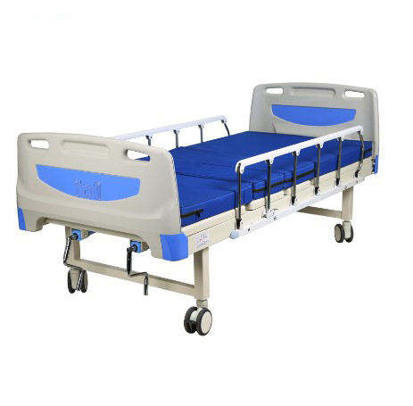 HY-HC528 2 Crank Manual Hospital Bed with ABS Headboard Hospital Bed at Home