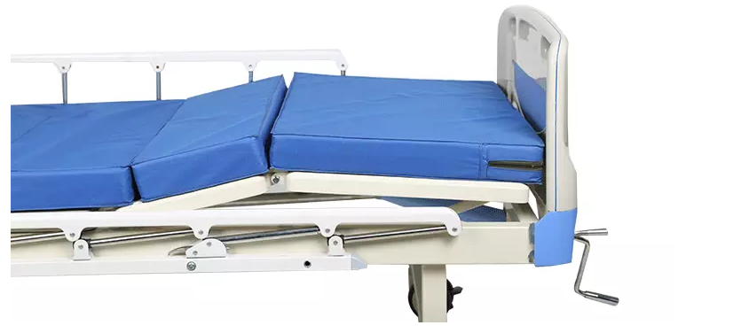 HY-HC528 2 Crank Manual Hospital Bed with ABS Headboard Healthcare Bed Linens Bariatric Hospital Bed
