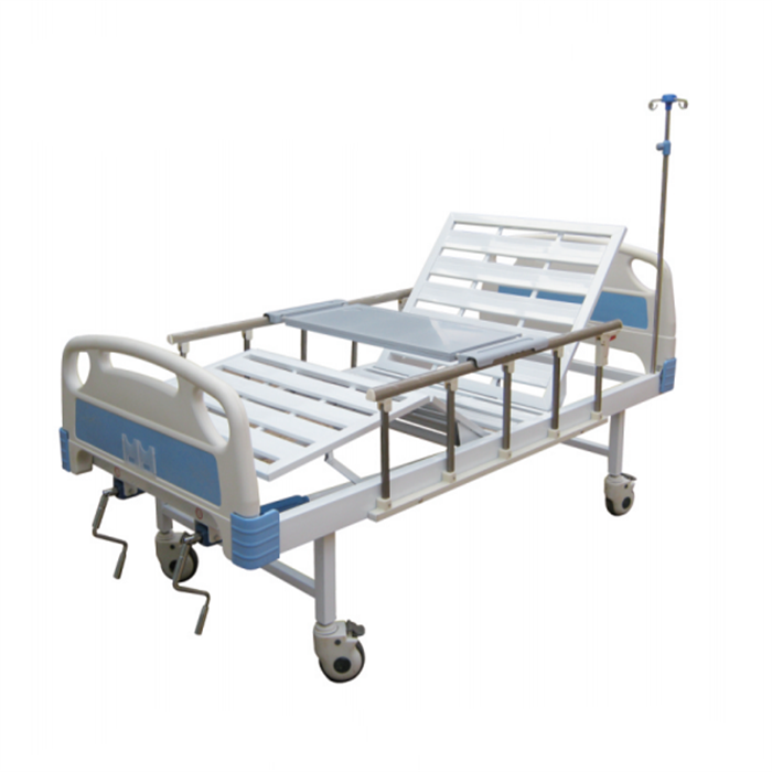 HY-HC535 2 Function Folding Stainless Steel Manual Hospital Bed