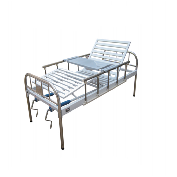 HY-HC535 2 Function Folding Stainless Steel Manual Hospital Bed