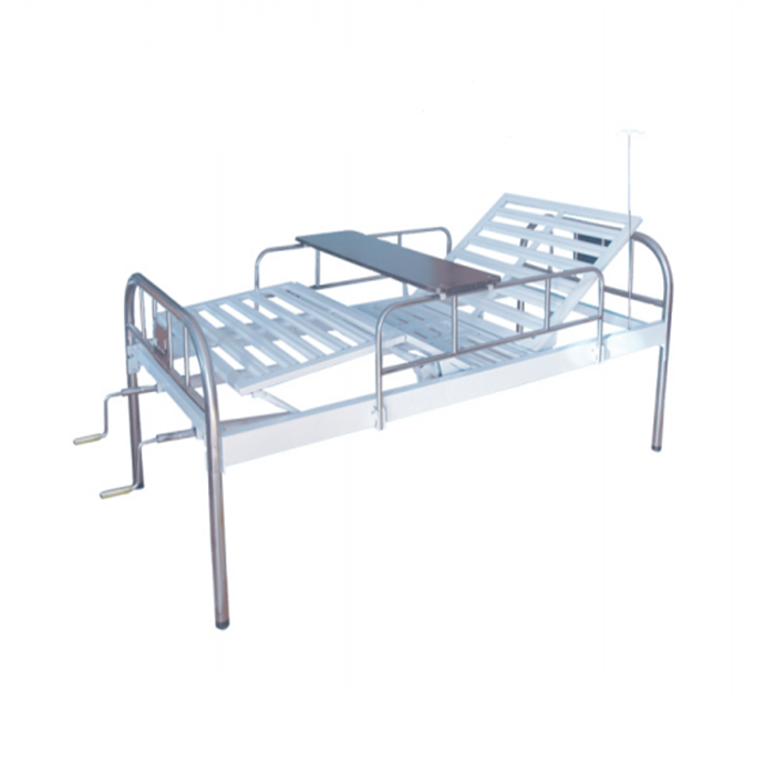 HY-HC535 2 Function Folding Stainless Steel Manual Hospital Bed