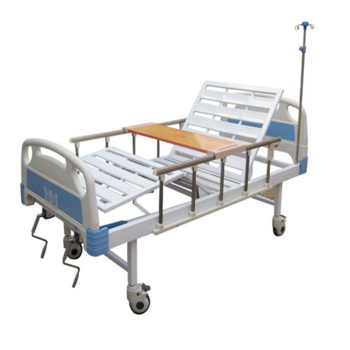 HY-HC535 2 Function Folding Stainless Steel Manual Hospital Bed Hospital Bed at Home