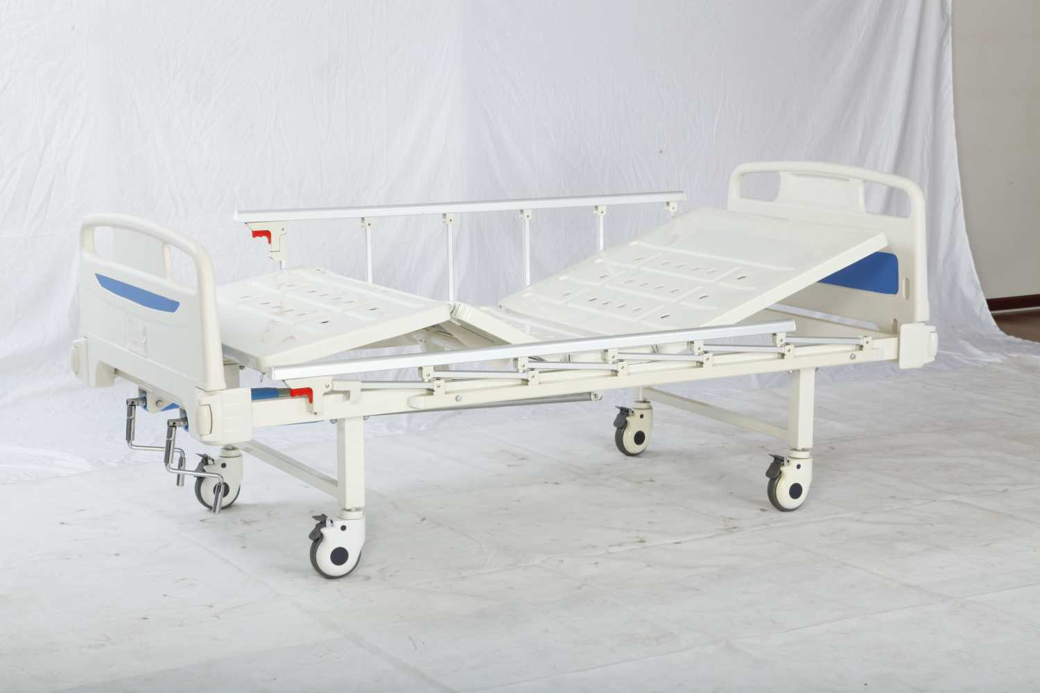 High Quality 2 Function Manual Hospital ICU Bed for Patient Care