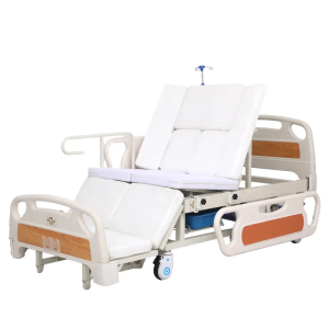 Hospital Bed with Bed Pan Multi-function Manual Nursing Bed