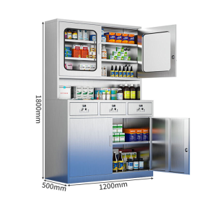 Medicine Storage Medical Metal Medicine Cabinet for Western Storage5