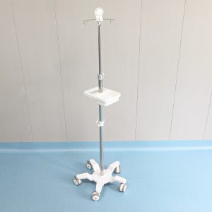 Stainless Steel Medical IV Pole Drip Stand Movable Clinic Infusion Stand