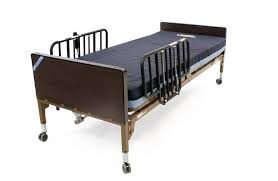 What is a semi electric hospital bed